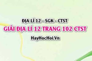 Giải Địa lí 12 trang 102 Chân trời sáng tạo SGK